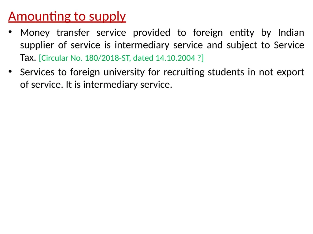 WELCOME to the Session on Overview of GST, Supply, - slide 79 of 124