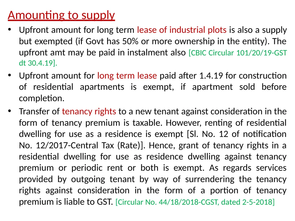 WELCOME to the Session on Overview of GST, Supply, - slide 78 of 124