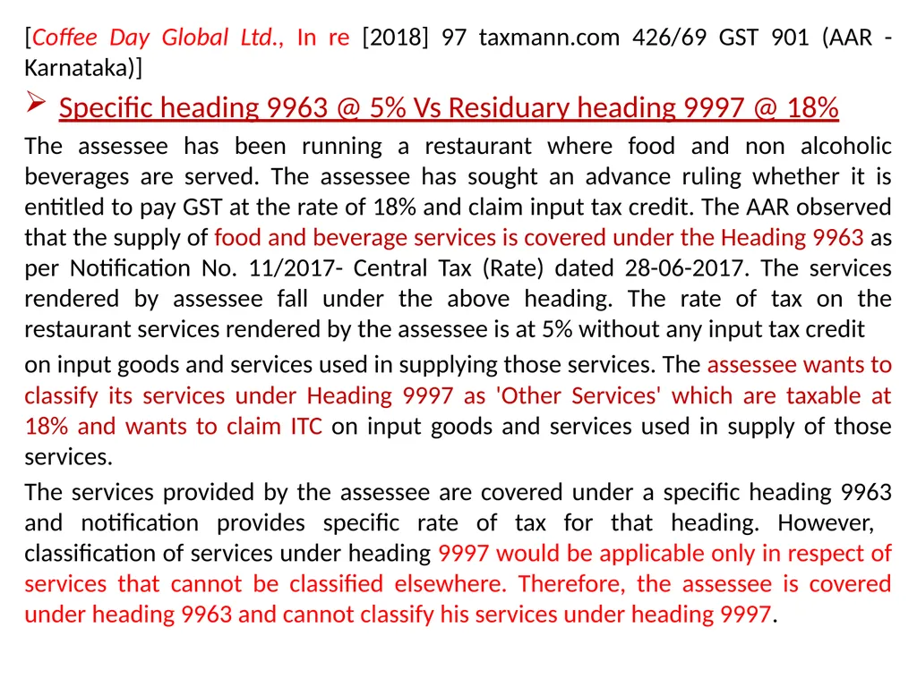 WELCOME to the Session on Overview of GST, Supply, - slide 116 of 124