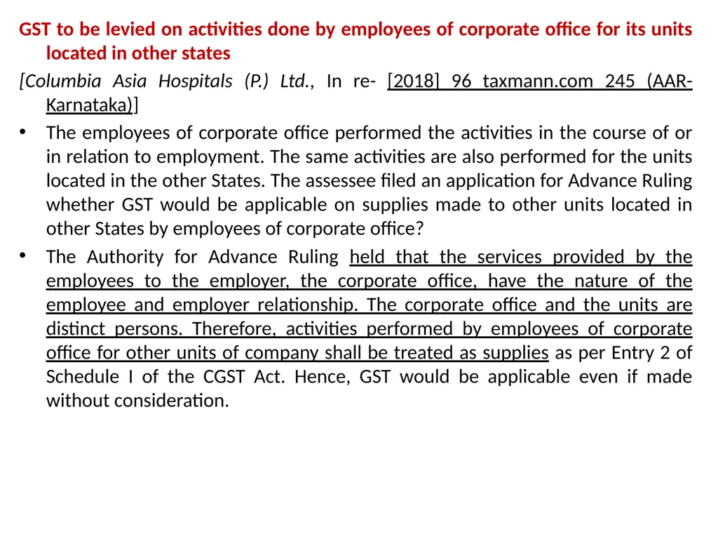 WELCOME to the Session on Overview of GST, Supply, - slide 48 of 124