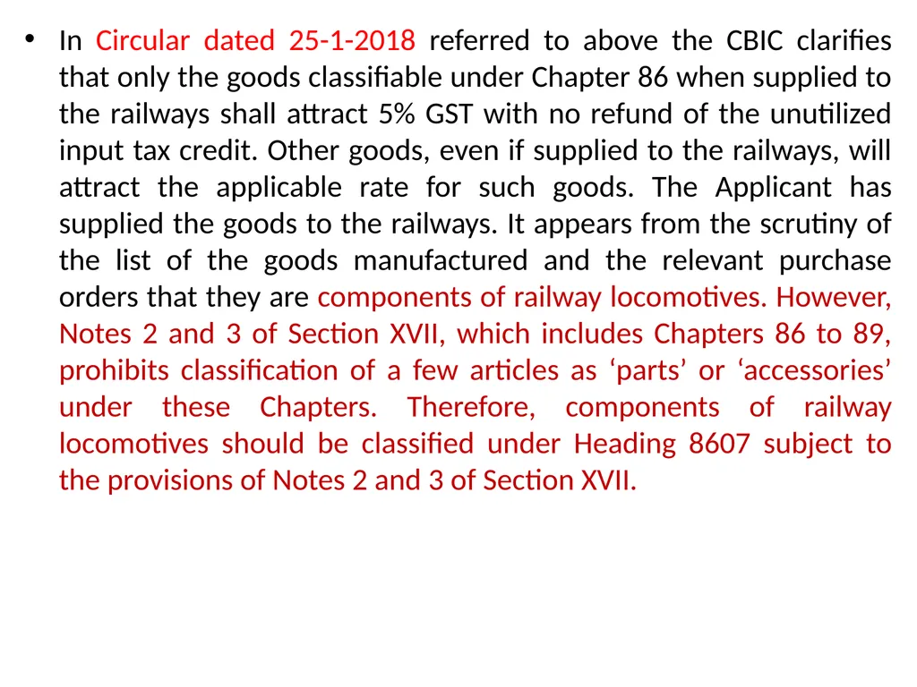 WELCOME to the Session on Overview of GST, Supply, - slide 123 of 124