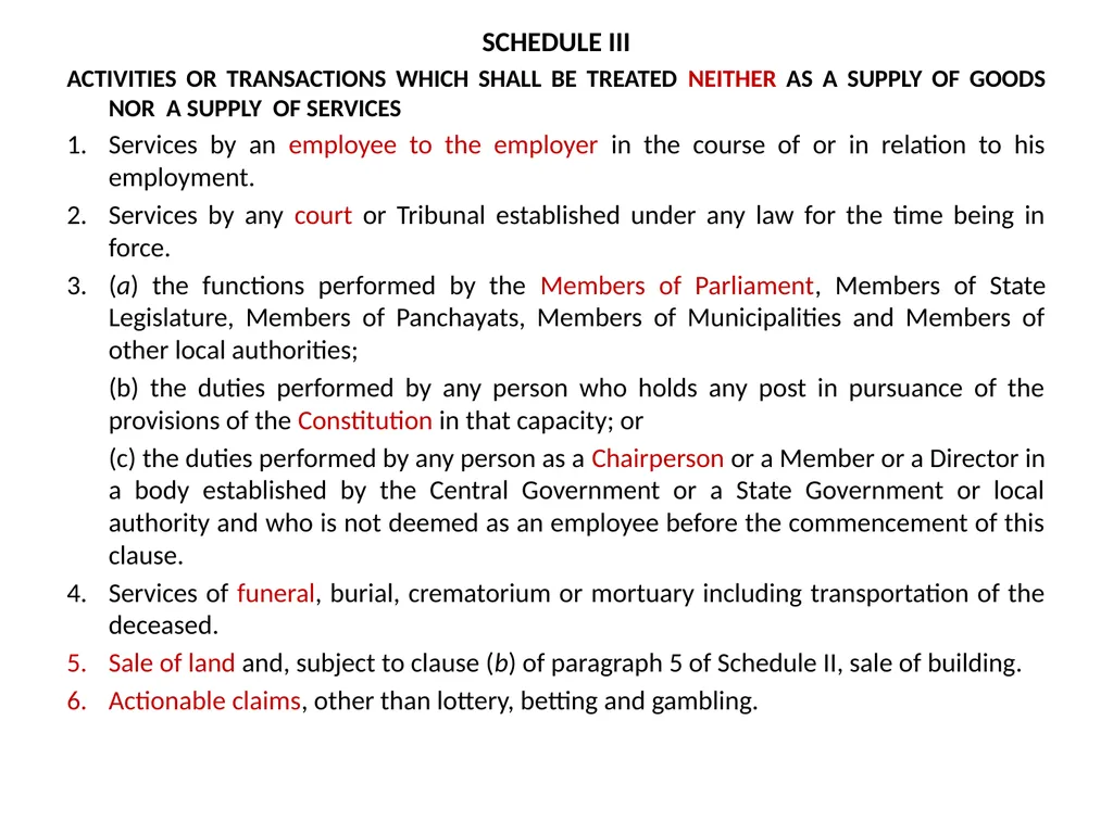 WELCOME to the Session on Overview of GST, Supply, - slide 65 of 124