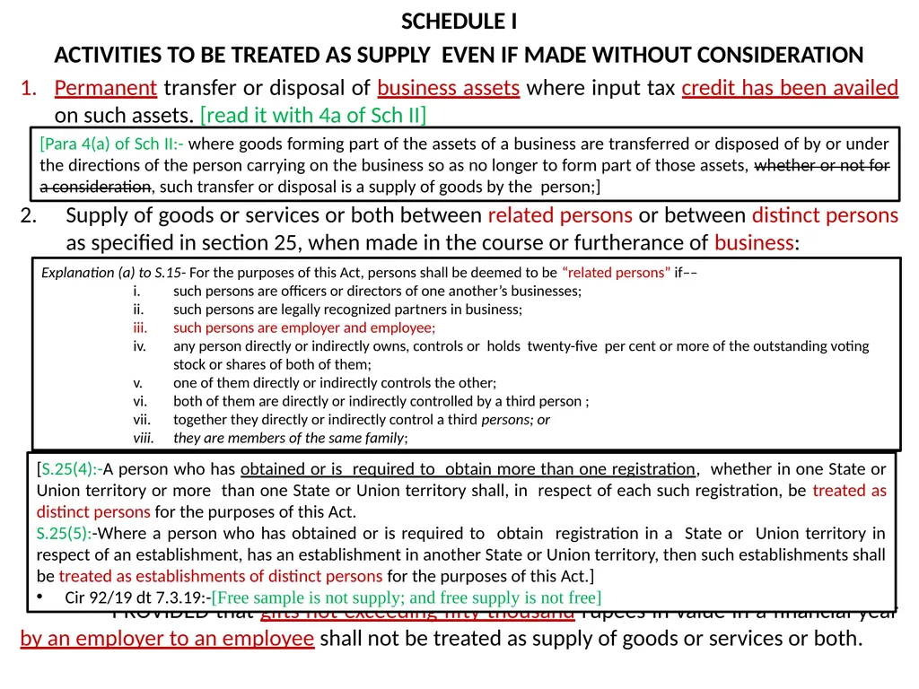 WELCOME to the Session on Overview of GST, Supply, - slide 46 of 124
