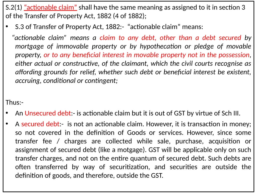 WELCOME to the Session on Overview of GST, Supply, - slide 10 of 124