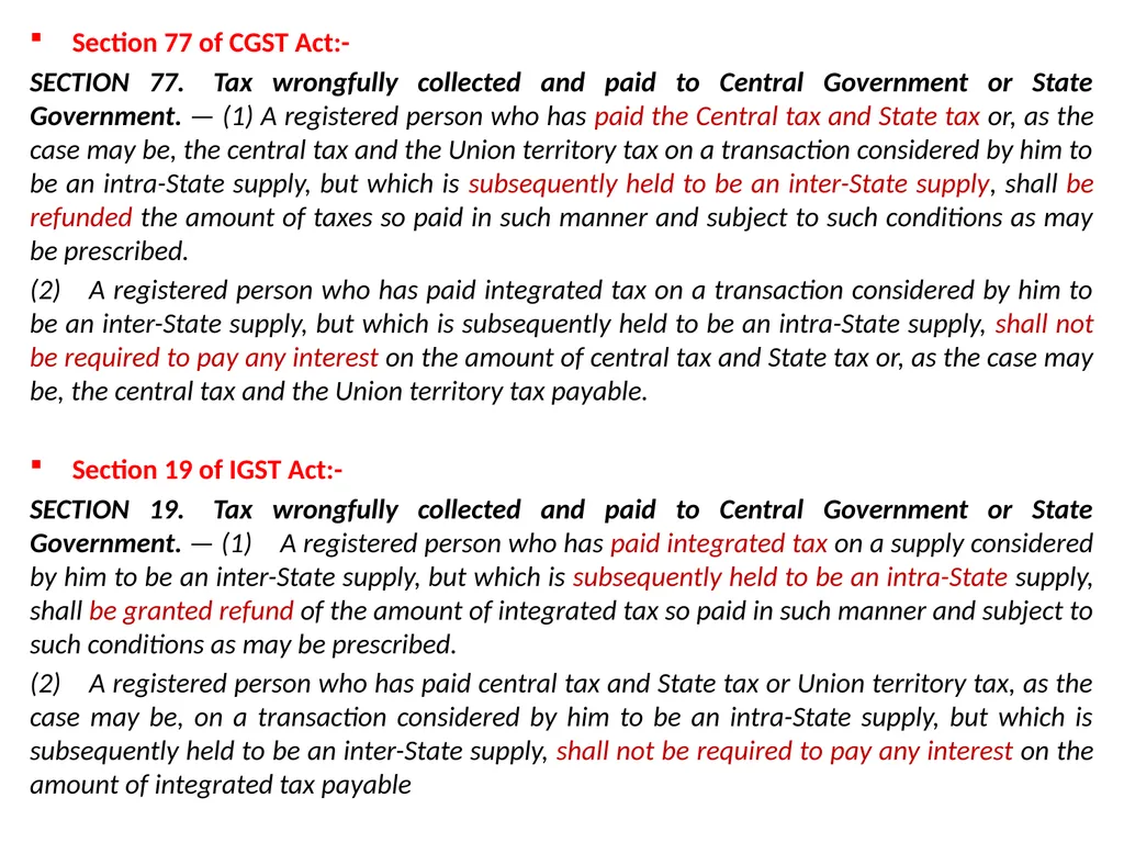 WELCOME to the Session on Overview of GST, Supply, - slide 83 of 124