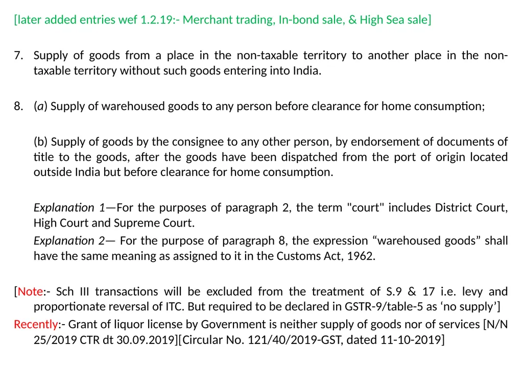 WELCOME to the Session on Overview of GST, Supply, - slide 66 of 124