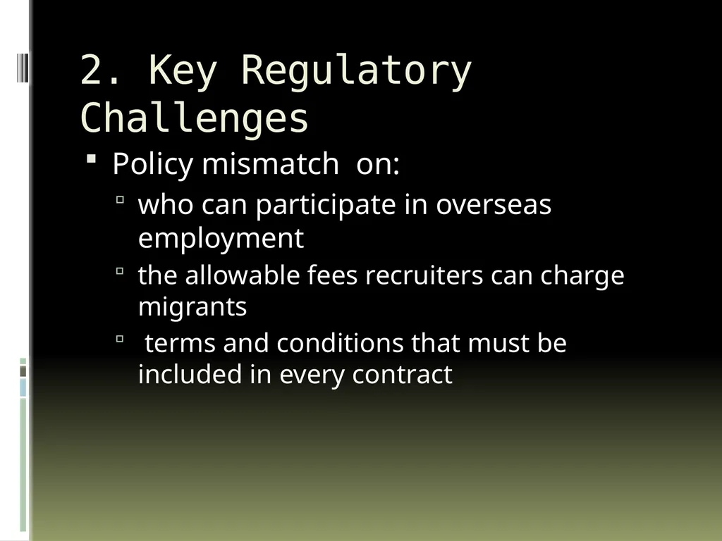Migrations’ Middlemen Regulating Recruitment - slide 4 of 18