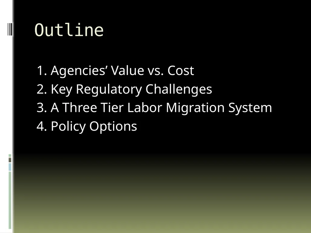 Migrations’ Middlemen Regulating Recruitment - slide 2 of 18