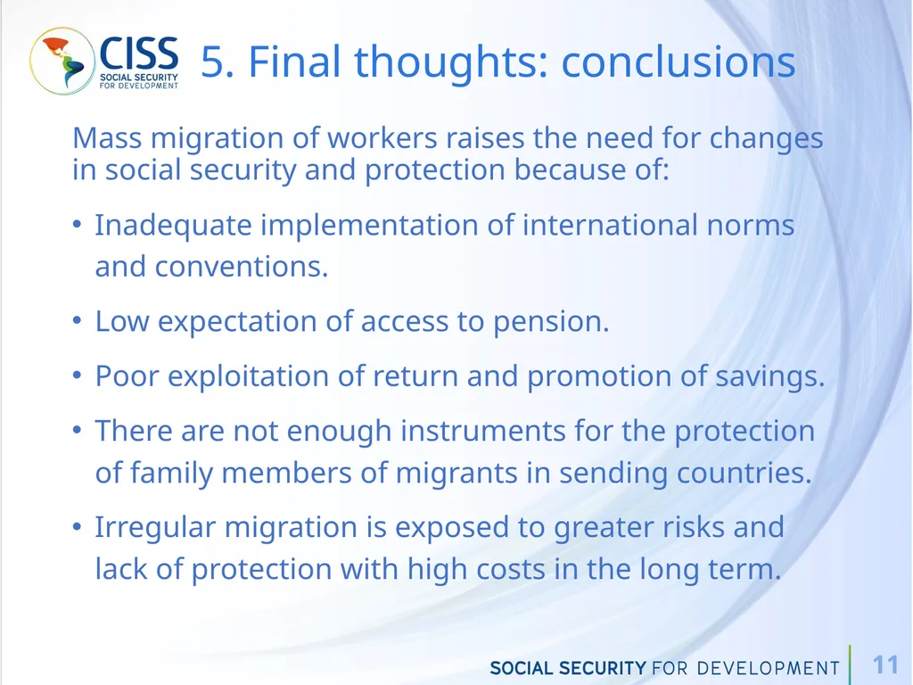 Workshop on Labour Migration: Contributions from - slide 11 of 13