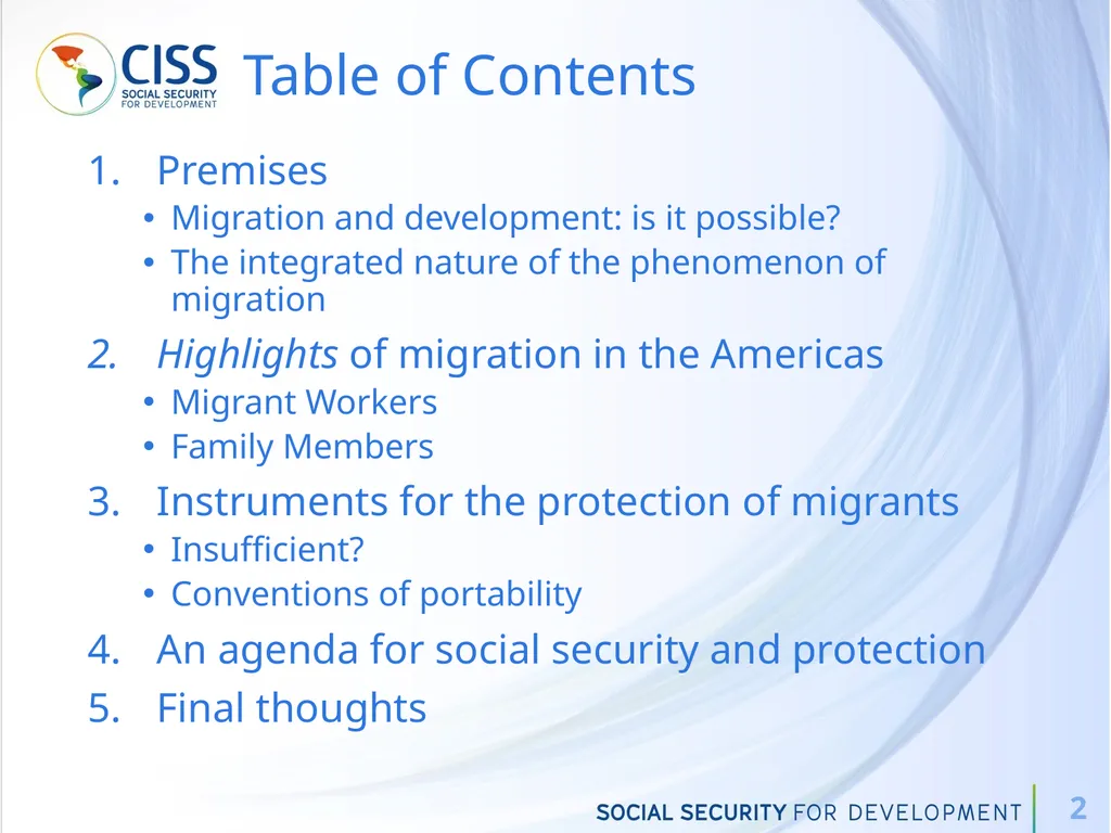 Workshop on Labour Migration: Contributions from - slide 2 of 13