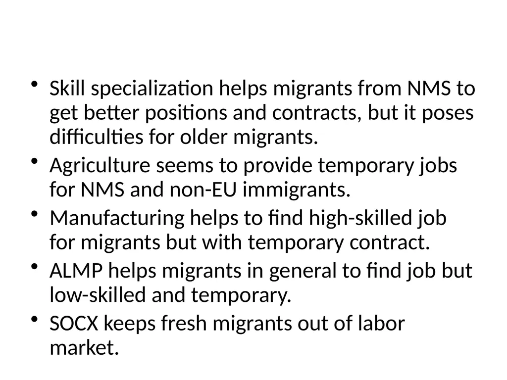 What explains Immigrant-Native gaps in European - slide 19 of 23