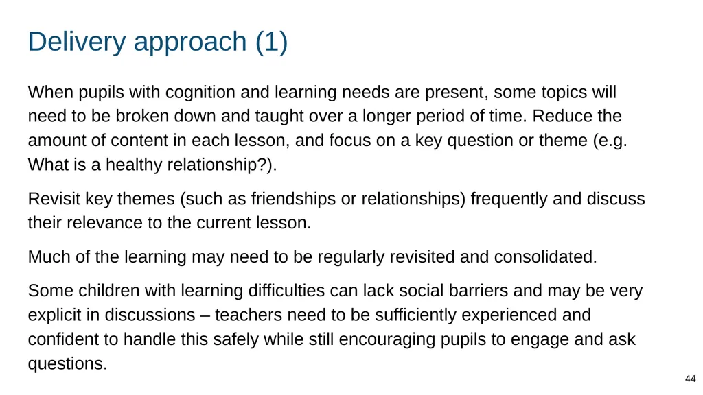 Part of: Relationships education (primary) - slide 44 of 82