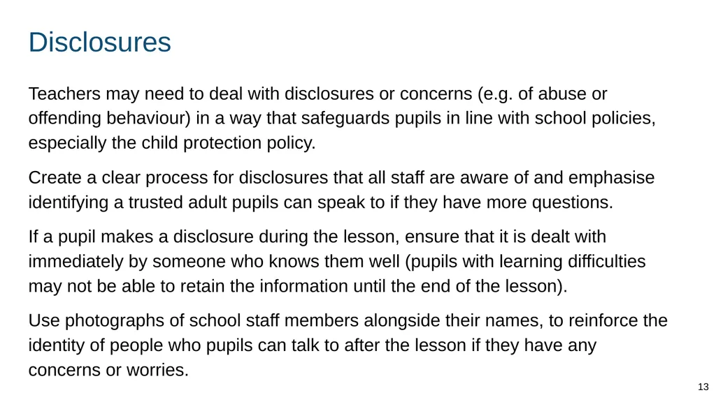 Part of: Relationships education (primary) - slide 13 of 82