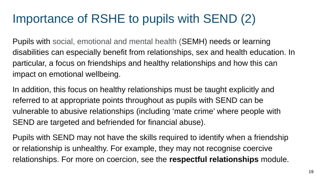 Part of: Relationships education (primary) - slide 19 of 82