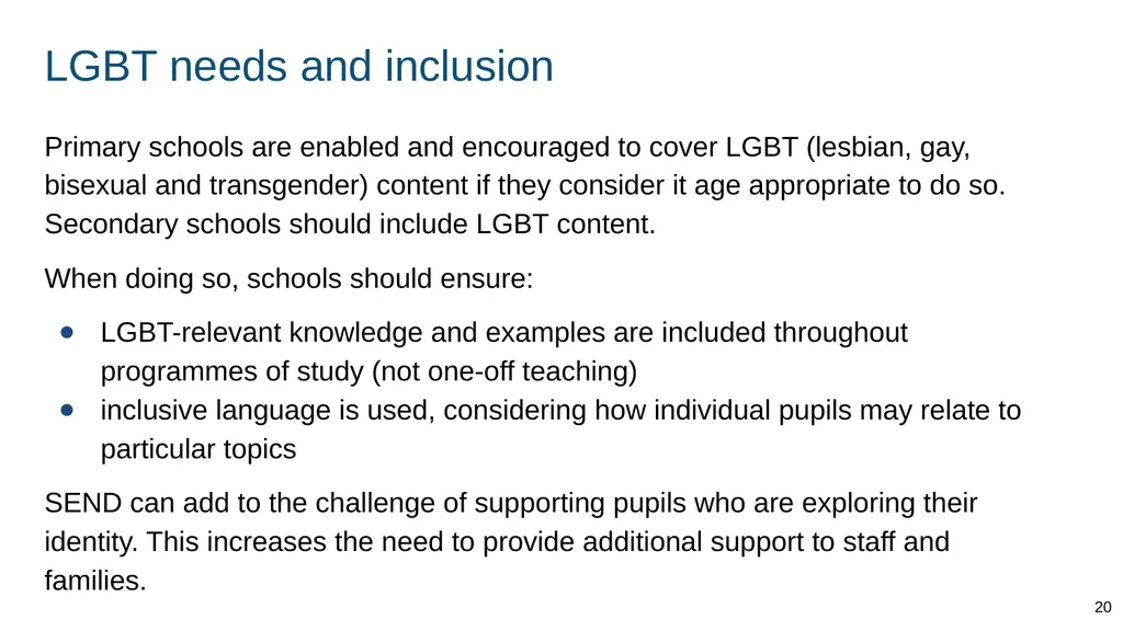 Part of: Relationships education (primary) - slide 20 of 82