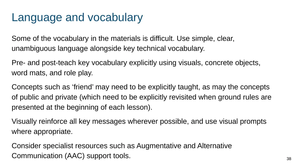 Part of: Relationships education (primary) - slide 38 of 82