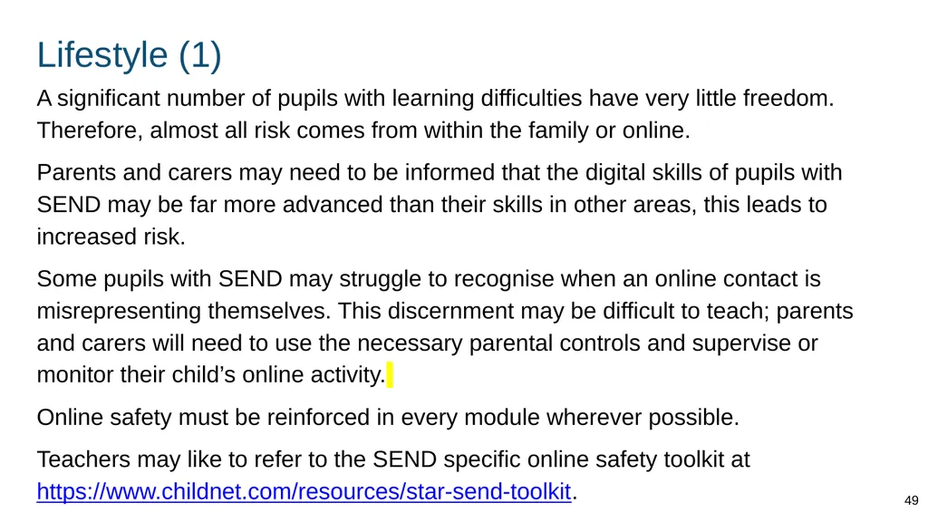 Part of: Relationships education (primary) - slide 49 of 82