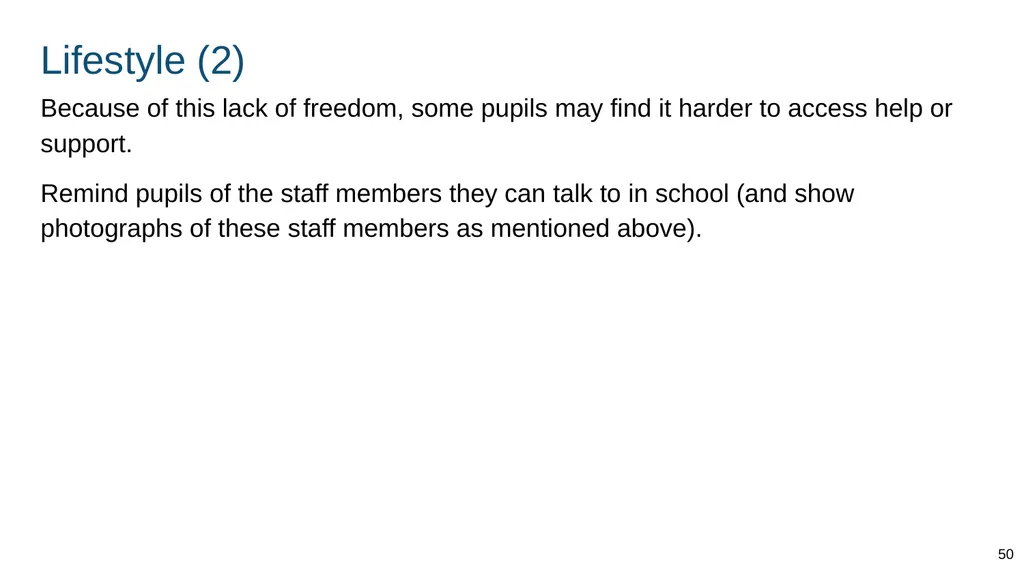 Part of: Relationships education (primary) - slide 50 of 82