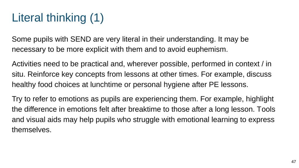 Part of: Relationships education (primary) - slide 47 of 82
