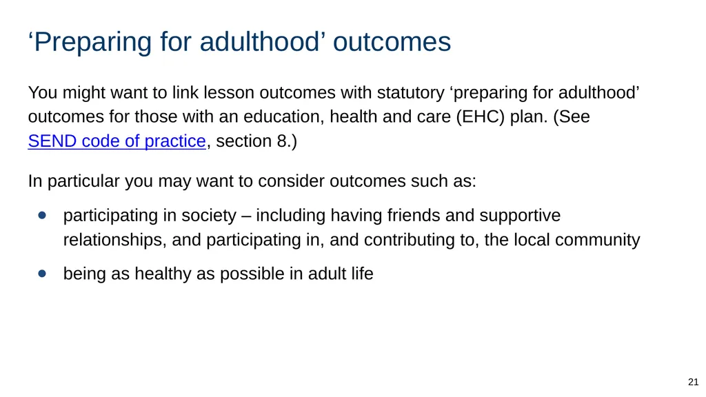 Part of: Relationships education (primary) - slide 21 of 82