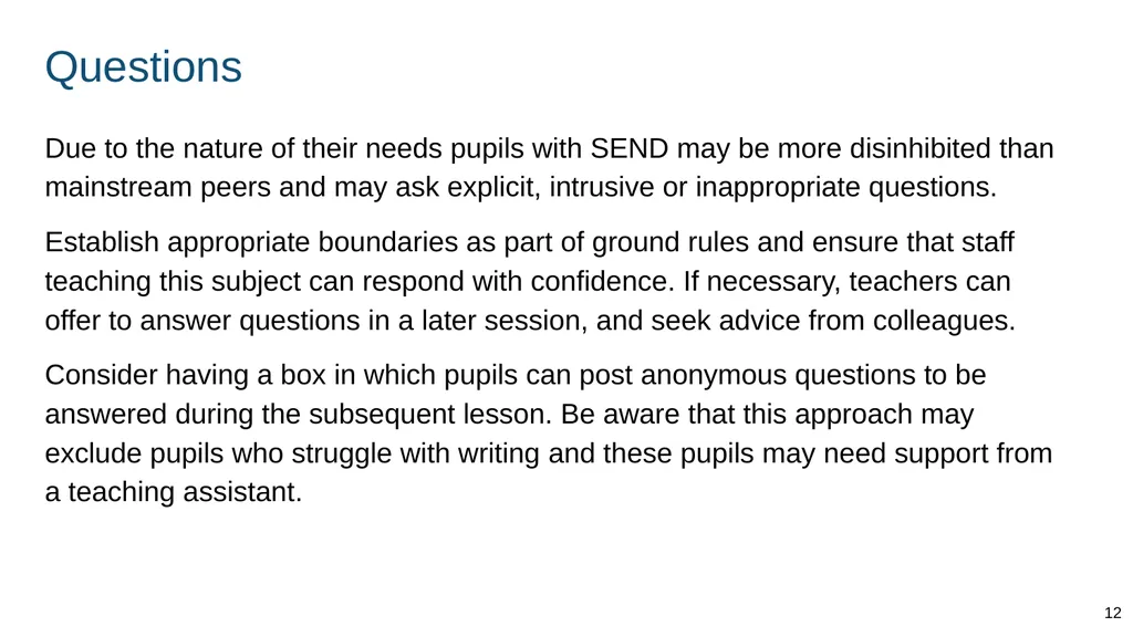 Part of: Relationships education (primary) - slide 12 of 82