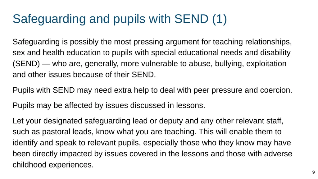 Part of: Relationships education (primary) - slide 9 of 82