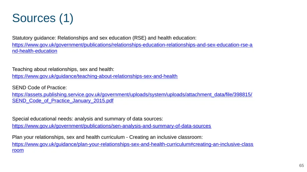 Part of: Relationships education (primary) - slide 65 of 82