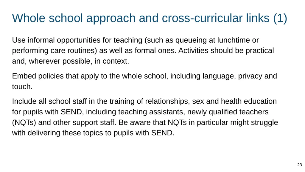 Part of: Relationships education (primary) - slide 23 of 82