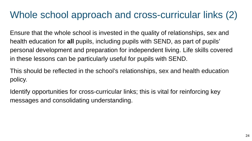 Part of: Relationships education (primary) - slide 24 of 82