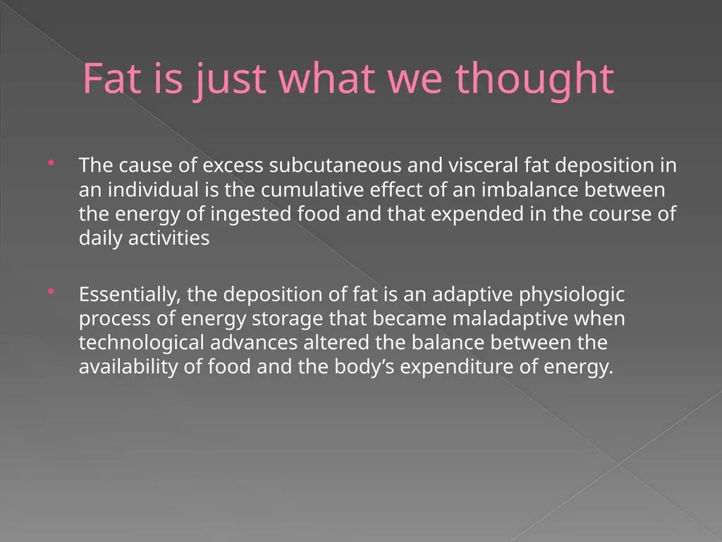 Anti-Obesity Drugs Aaron Cheatham Fat is just what - slide 2 of 32