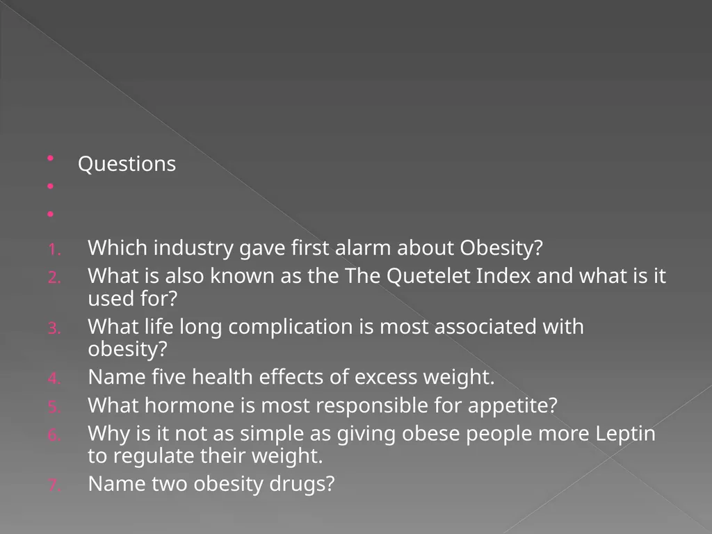 Anti-Obesity Drugs Aaron Cheatham Fat is just what - slide 32 of 32