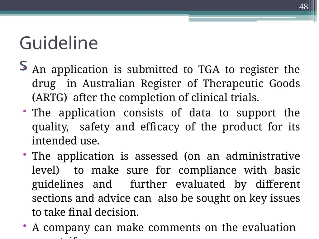 International Drug Regulatory Affairs 1 Regulatory - slide 44 of 67