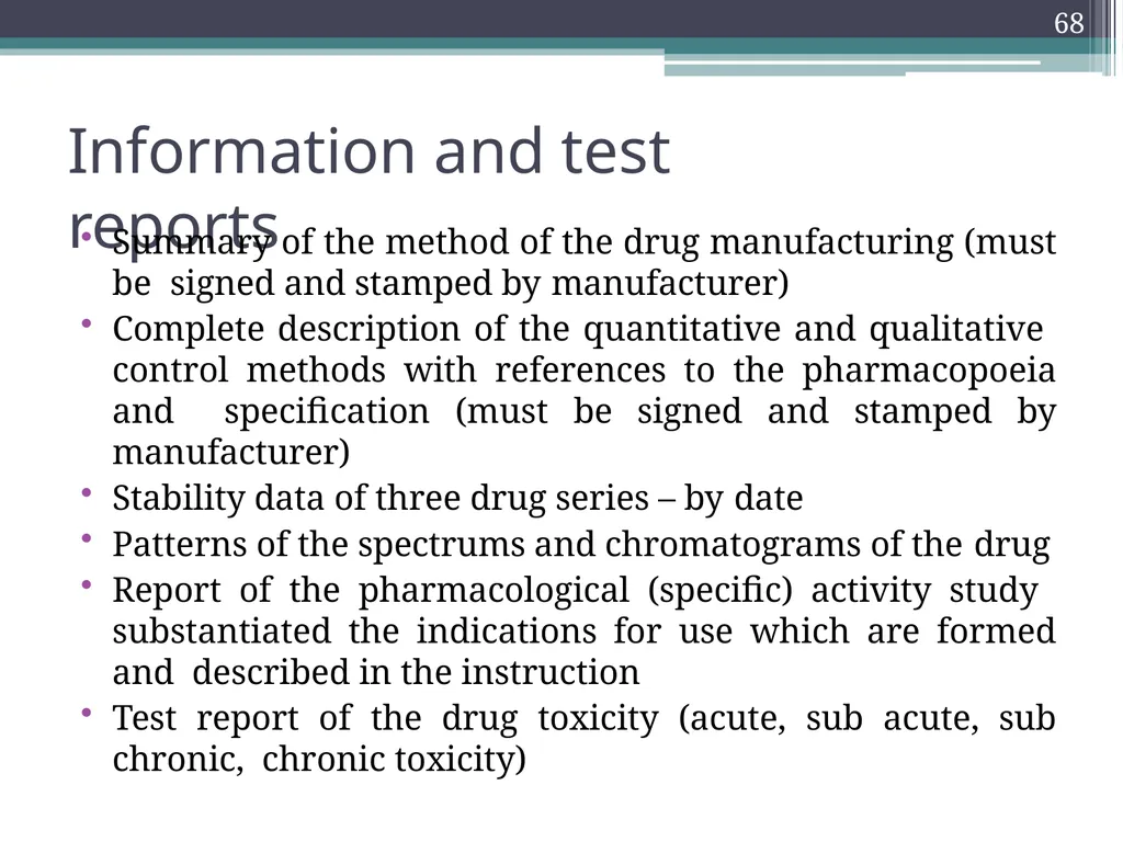 International Drug Regulatory Affairs 1 Regulatory - slide 64 of 67