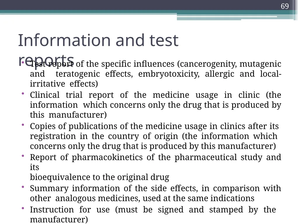 International Drug Regulatory Affairs 1 Regulatory - slide 65 of 67