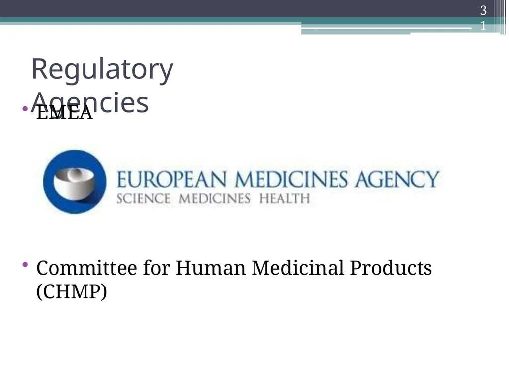 International Drug Regulatory Affairs 1 Regulatory - slide 27 of 67