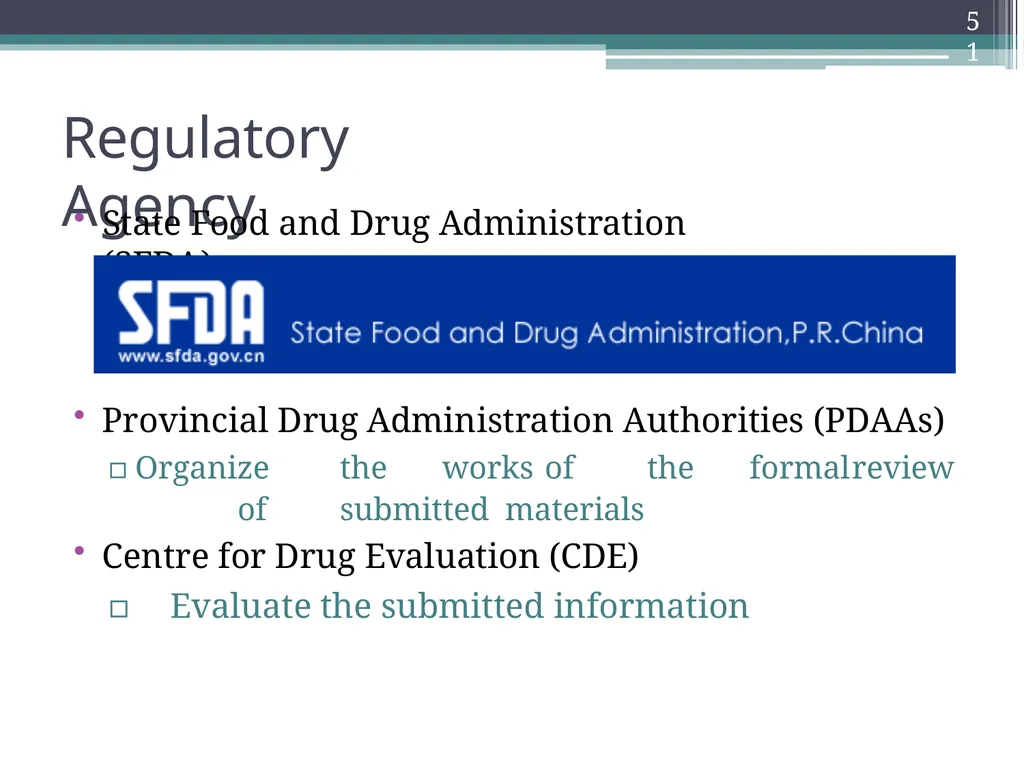 International Drug Regulatory Affairs 1 Regulatory - slide 47 of 67