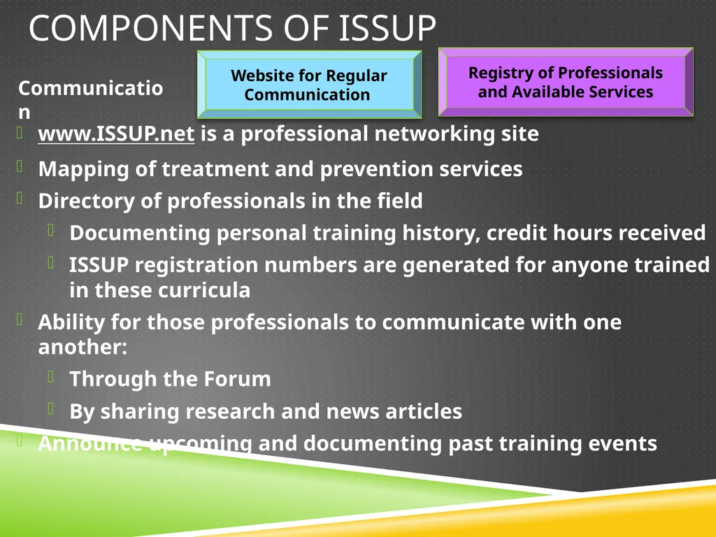 The International society for substance use - slide 14 of 23