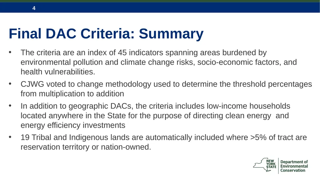 Climate Justice & Disadvantaged Communities Key - slide 4 of 18