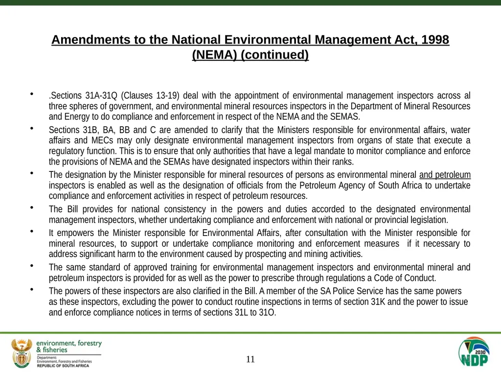 MEETING OF THE SELECT COMMITTEE ON LAND REFORM, - slide 11 of 29