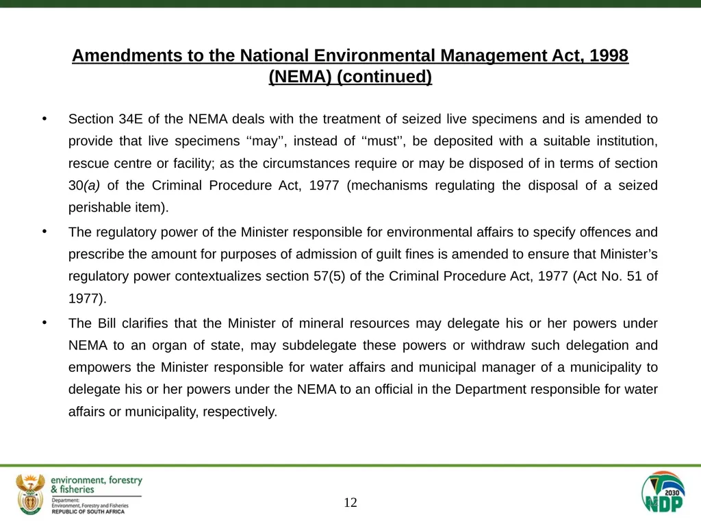 MEETING OF THE SELECT COMMITTEE ON LAND REFORM, - slide 12 of 29