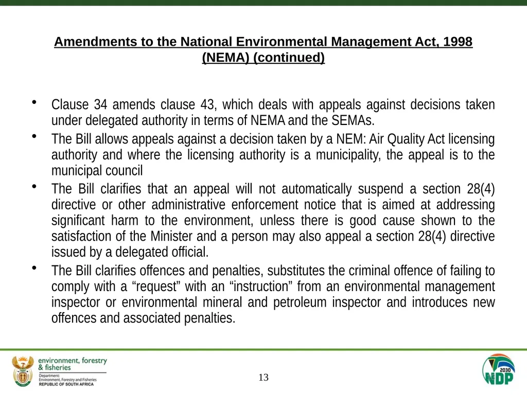 MEETING OF THE SELECT COMMITTEE ON LAND REFORM, - slide 13 of 29