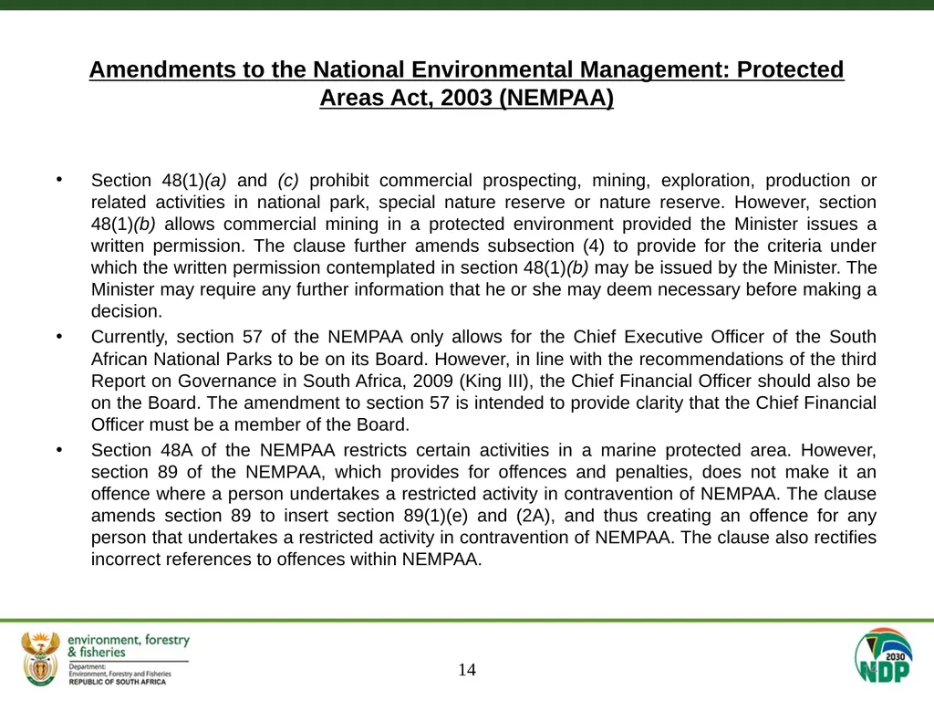 MEETING OF THE SELECT COMMITTEE ON LAND REFORM, - slide 14 of 29