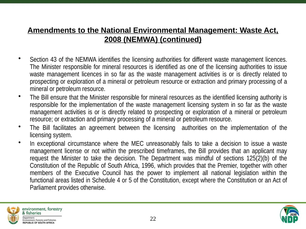 MEETING OF THE SELECT COMMITTEE ON LAND REFORM, - slide 22 of 29