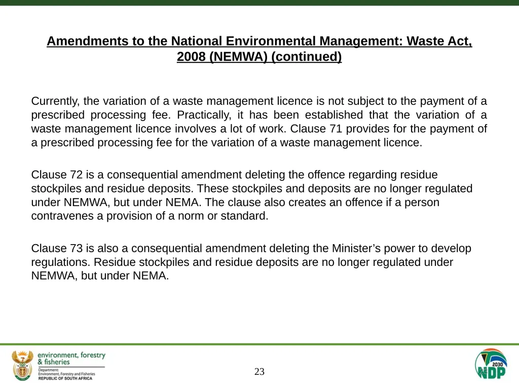 MEETING OF THE SELECT COMMITTEE ON LAND REFORM, - slide 23 of 29