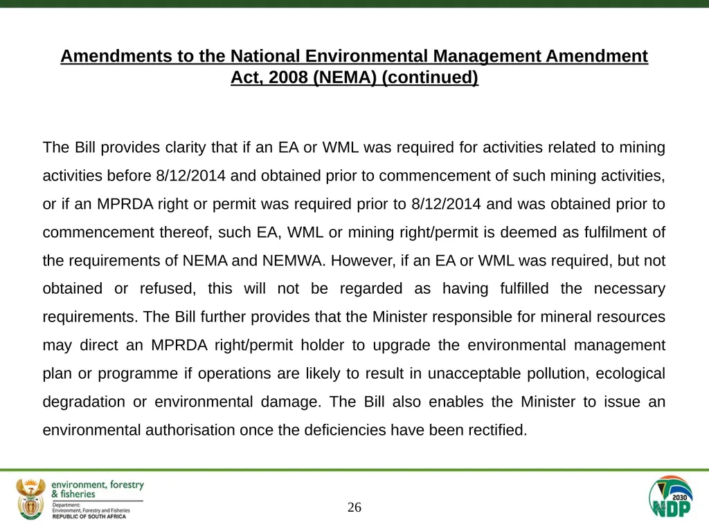MEETING OF THE SELECT COMMITTEE ON LAND REFORM, - slide 26 of 29