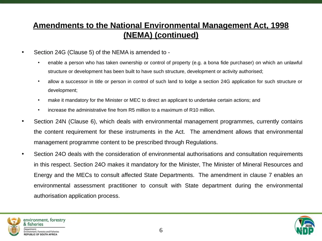 MEETING OF THE SELECT COMMITTEE ON LAND REFORM, - slide 6 of 29