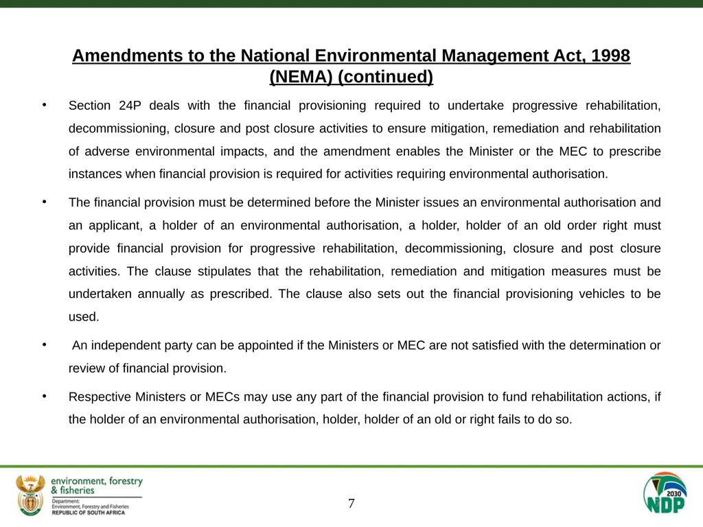 MEETING OF THE SELECT COMMITTEE ON LAND REFORM, - slide 7 of 29